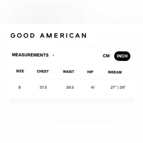 New with tags Good American Good Boy Jeans. Vintage inspired curvy jean. 28 x 32 - Picture 7 of 7